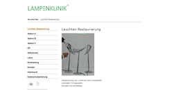 Desktop Screenshot of lampenklinik.de